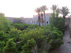 The Madrasa-i Khan seminary / Prof. Marco Di Barnco and the custodian of the Marvi library